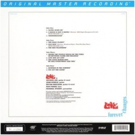 Love - Forever Changes (45 RPM) (0821797240215) виниловая пластинка - фото 4