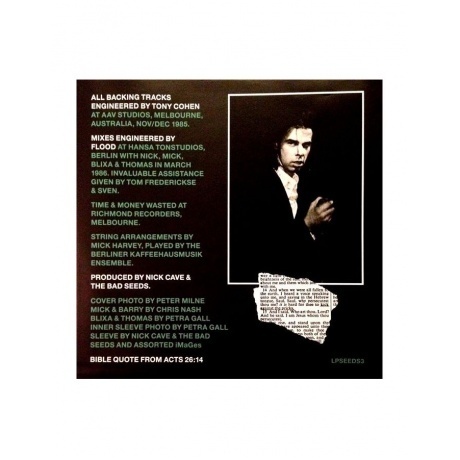 5414939710315, Cave, Nick, Kicking Against The Pricks виниловая пластинка - фото 4