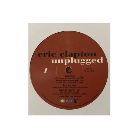 0197187529575, Виниловая пластинка Clapton, Eric, Unplugged - фото 4