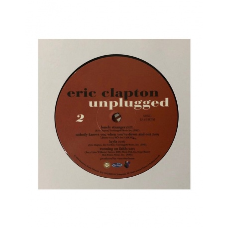 0197187529575, Виниловая пластинка Clapton, Eric, Unplugged - фото 5