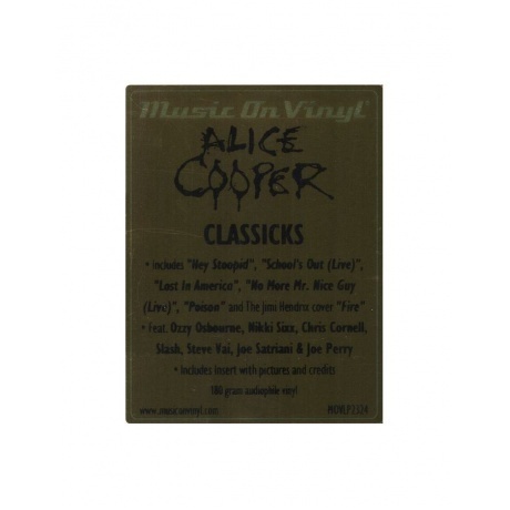 Alice Cooper - Classicks (8719262014657) виниловая пластинка - фото 12