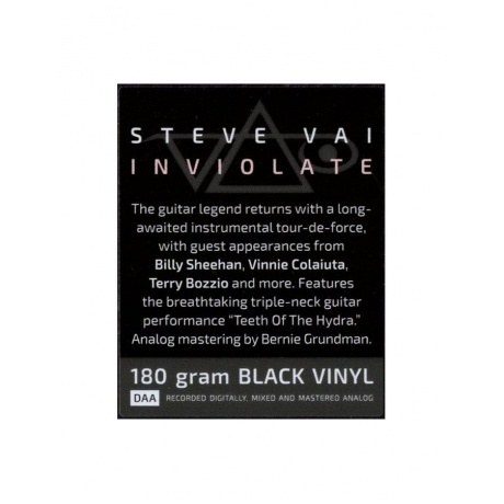 Steve Vai - Inviolate (0810020506822) виниловая пластинка - фото 7