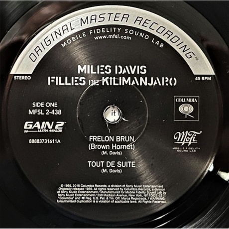 Miles Davis - Filles De Kilimanjaro (Analogue, Original Master Recording) (0821797243810) виниловая пластинка - фото 2