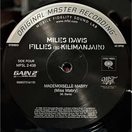 Miles Davis - Filles De Kilimanjaro (Analogue, Original Master Recording) (0821797243810) виниловая пластинка - фото 5