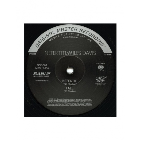 0821797243612, Виниловая пластинка Davis, Miles, Nefertiti (Original Master Recording) - фото 3