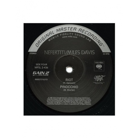 0821797243612, Виниловая пластинка Davis, Miles, Nefertiti (Original Master Recording) - фото 6