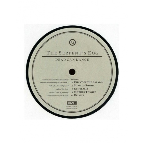 Dead Can Dance - The Serpent's Egg (0652637363814) виниловая пластинка - фото 4