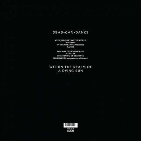 Dead Can Dance - Within The Realm Of A Dying Sun (0652637362916) виниловая пластинка - фото 2