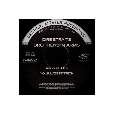 0821797244114, Виниловая пластинка Dire Straits, Brothers In Arms (Original Master Recording) - фото 6