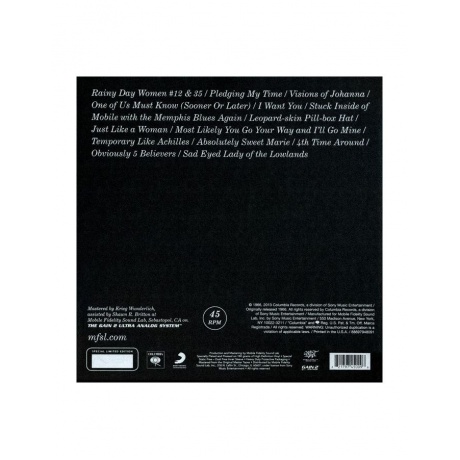 0821797450096, Виниловая пластинка Dylan, Bob, Blonde On Blonde (Box) (Original Master Recording) - фото 2