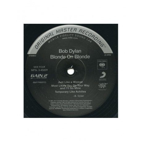 0821797450096, Виниловая пластинка Dylan, Bob, Blonde On Blonde (Box) (Original Master Recording) - фото 6
