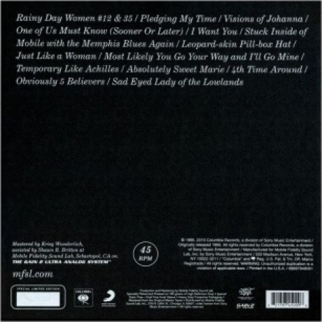 Bob Dylan - Blonde On Blonde (Box) (Analogue, Original Master Recording) (0821797450096) виниловая пластинка - фото 2