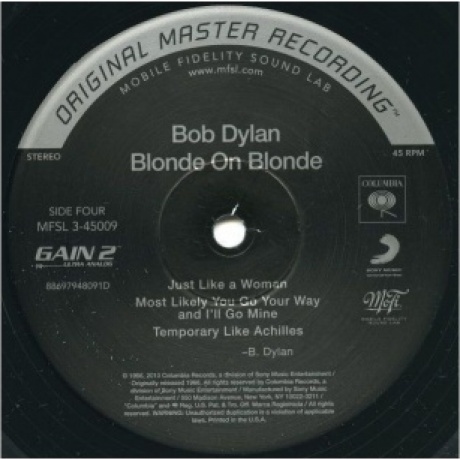 Bob Dylan - Blonde On Blonde (Box) (Analogue, Original Master Recording) (0821797450096) виниловая пластинка - фото 6