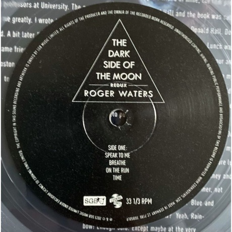 Roger Waters - The Dark Side Of The Moon Redux (0711297395716) виниловая пластинка - фото 2