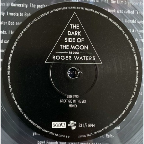 Roger Waters - The Dark Side Of The Moon Redux (0711297395716) виниловая пластинка - фото 3