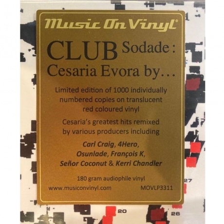 8719262027442, Evora, Cesaria, Club Sodade - Greatest Hits Remixed (coloured) виниловая пластинка - фото 2