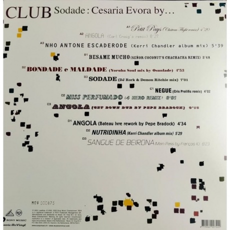 8719262027442, Evora, Cesaria, Club Sodade - Greatest Hits Remixed (coloured) виниловая пластинка - фото 3