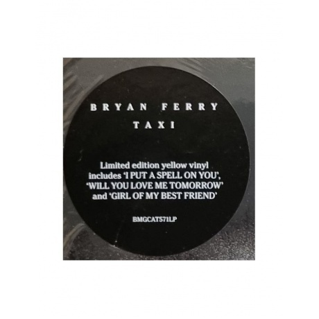Bryan Ferry - Taxi (coloured) (4050538764666) виниловая пластинка - фото 9