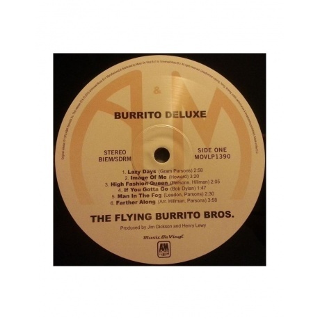 The Flying Burrito Brothers - Burrito Deluxe (0600753588864) виниловая пластинка - фото 3