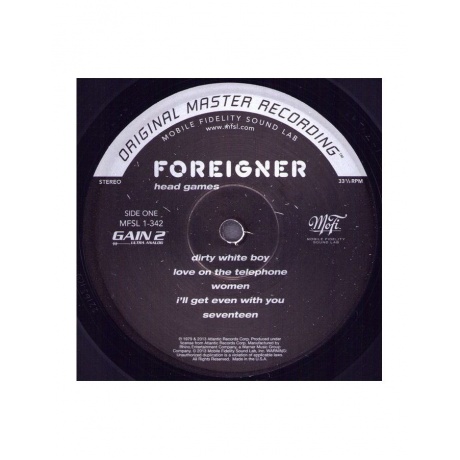 0821797134217, Виниловая пластинка Foreigner, Head Games (Original Master Recording) - фото 5