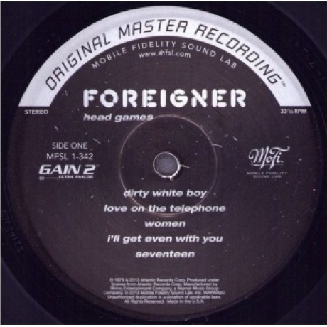 Foreigner - Head Games (Analogue, Original Master Recording) (0821797134217) виниловая пластинка - фото 5