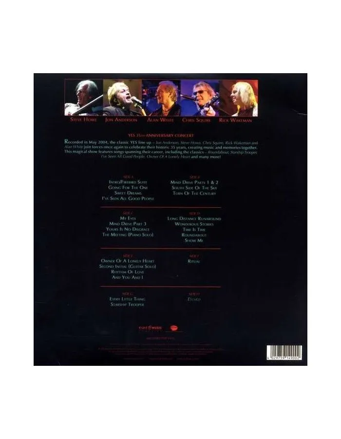 4029759149002, Виниловая пластинка Yes, Songs From Tsongas - фото 2