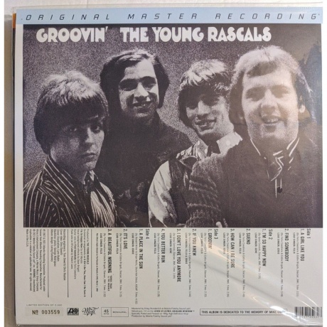 The Young Rascals - Groovin' (Analogue, Original Master Recording) (0821797250313) виниловая пластинка - фото 2