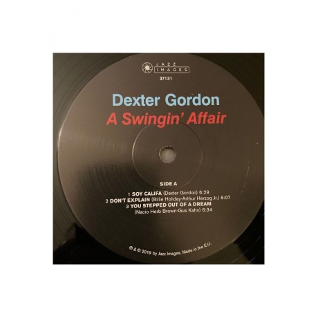 8436569193310, Виниловая пластинка Gordon, Dexter, A Swingin' Affair - фото 4
