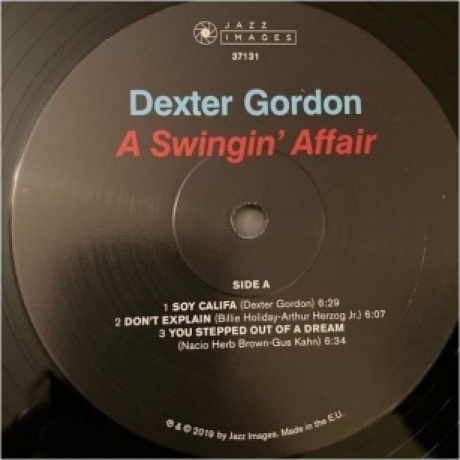 Dexter Gordon - A Swingin' Affair (8436569193310) виниловая пластинка - фото 4