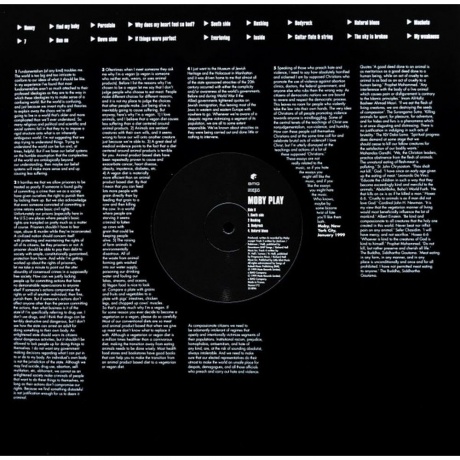 Moby - Play (5016025311729) виниловая пластинка - фото 8