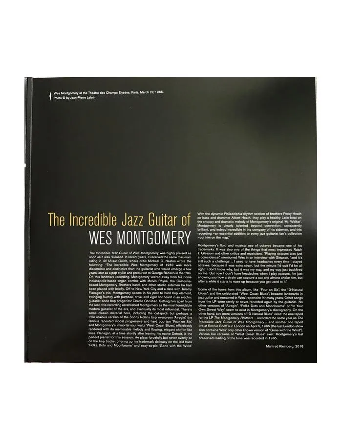 8437016248317, Виниловая пластинка Montgomery, Wes, Incredible Jazz Guitar - фото 3