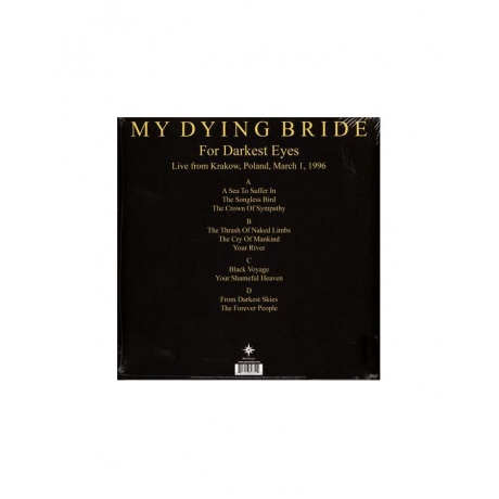 0801056893512, Виниловая пластинка My Dying Bride, For Darkest Eyes - фото 2