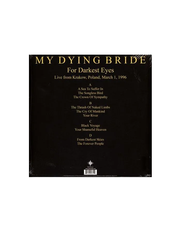 0801056893512, Виниловая пластинка My Dying Bride, For Darkest Eyes - фото 2