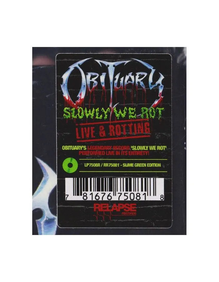 0781676750818, Виниловая пластинка Obituary, Slowly We Rot (coloured) - фото 9