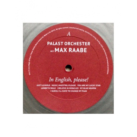4260494436754, Виниловая пластинка Palast Orchester, In English, Please! (coloured) - фото 3