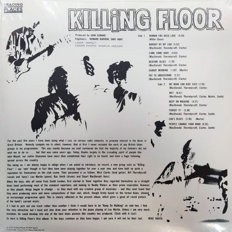 Killing Floor - Killing Floor (5060672881227) виниловая пластинка - фото 3