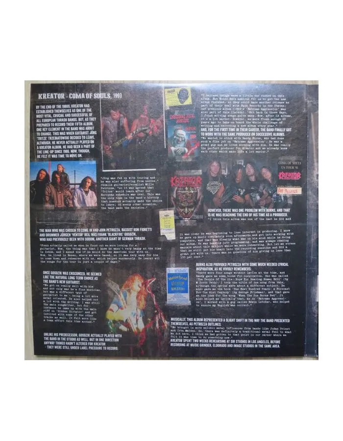 4050538336474, Виниловая пластинка Kreator, Coma Of Souls (coloured) - фото 16