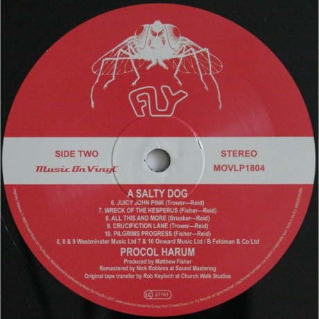 Procol Harum - A Salty Dog (Music On Vinyl) (8719262002913) виниловая пластинка - фото 5