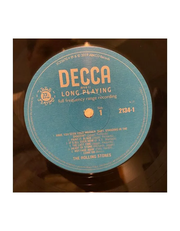 0018771213413, Виниловая пластинка Rolling Stones, The, Big Hits (High Tide &amp; Green Grass) (UK Version) - фото 4