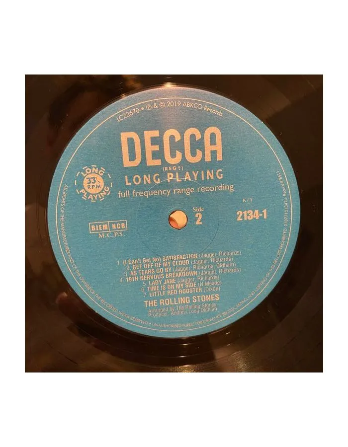 0018771213413, Виниловая пластинка Rolling Stones, The, Big Hits (High Tide &amp; Green Grass) (UK Version) - фото 5