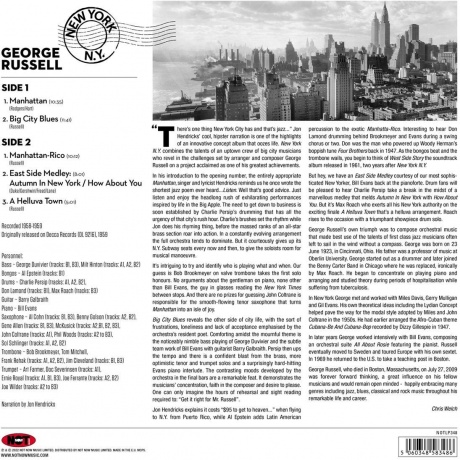George Russell - New York, N.Y. (coloured) (5060348583486) виниловая пластинка - фото 2