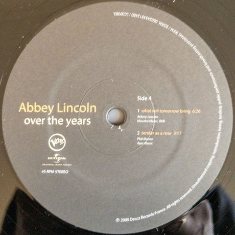 Abbey Lincoln - Over The Years (0602455912466) виниловая пластинка - фото 6