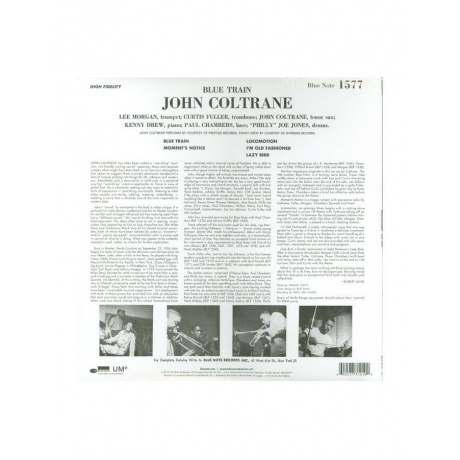 0602537714100, Виниловая пластинка Coltrane, John, Blue Train - фото 3