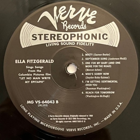 Ella Fitzgerald - Let No Man Write My Epitaph (Analogue, Acoustic Sounds) (0602455093004) виниловая пластинка - фото 6