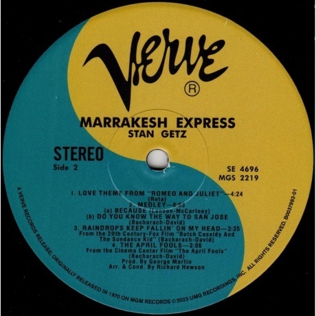 Stan Getz - Marrakesh Express (Audiophile, Verve By Request) (0602455735249) виниловая пластинка - фото 4