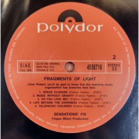 Sensations' Fix - Fragments Of Light (0602445587162) виниловая пластинка - фото 6