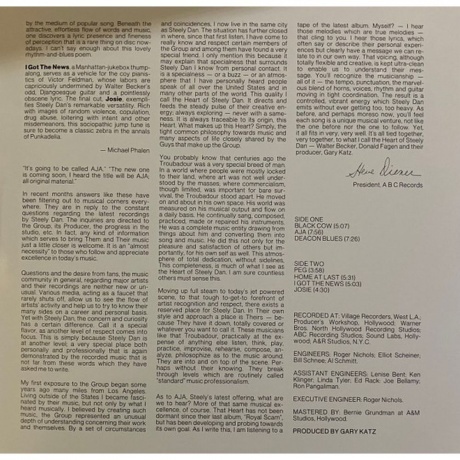 Steely Dan - Aja (0602445359639) виниловая пластинка - фото 3