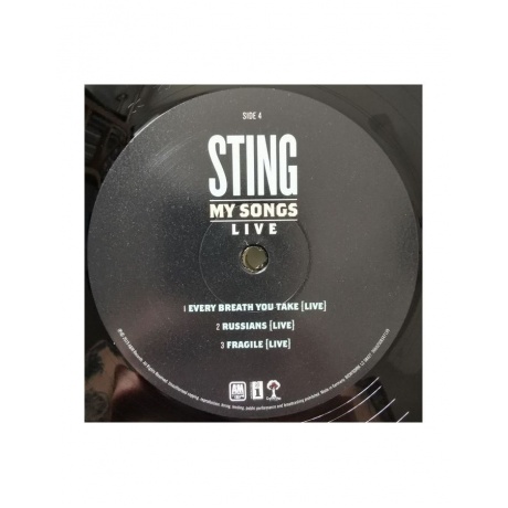 0602508335563, Виниловая пластинка Sting, My Songs Live - фото 8