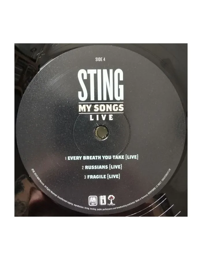 0602508335563, Виниловая пластинка Sting, My Songs Live - фото 8