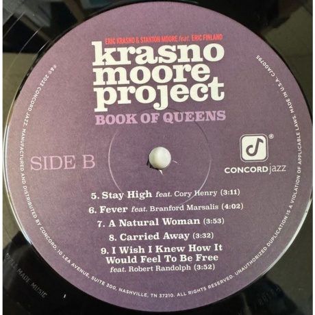 Eric Krasno &amp; Stanton Moore - Krasno Moore Project: Book Of Queens (0888072519527) виниловая пластинка - фото 3